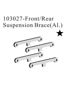 RADIOKONTROL - RK Front/Rear Suspension Brace aluminum