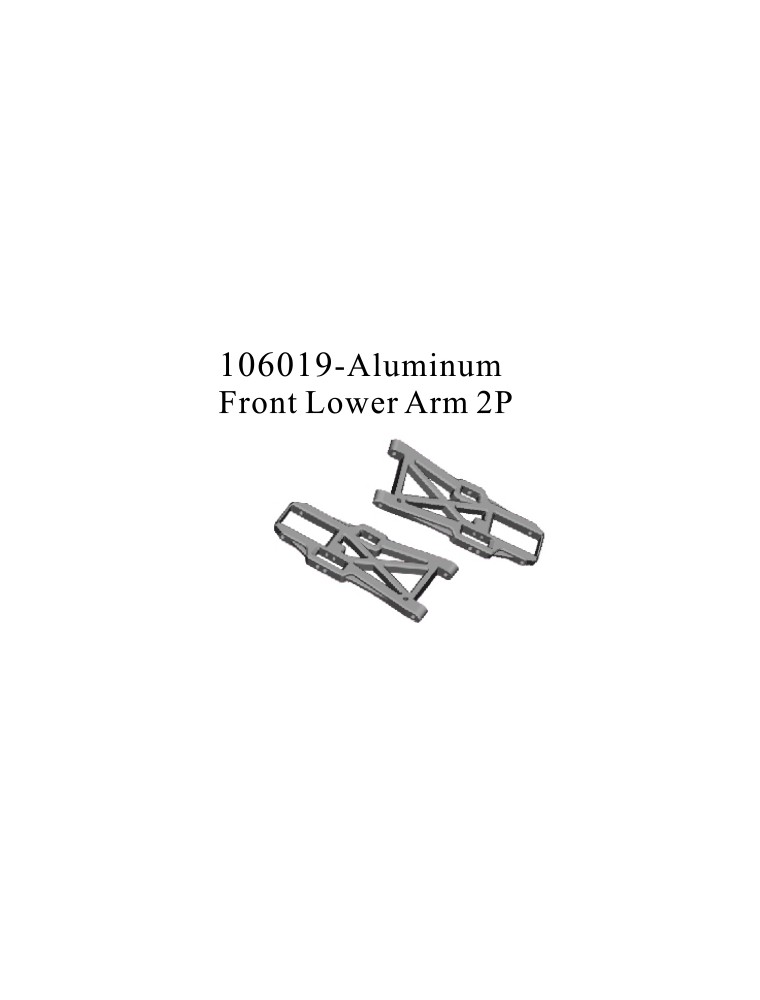 RADIOKONTROL - Alum. Front Lower Suspension Arm 2P