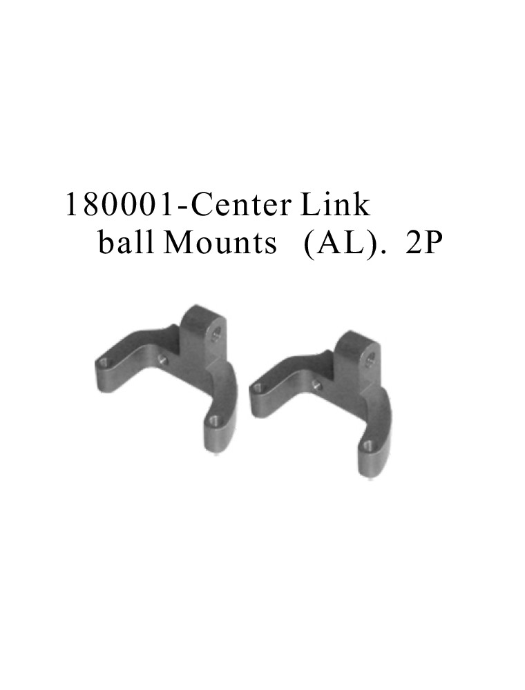 RADIOKONTROL - RK Center Link Ball Mounts (Al.) 2P