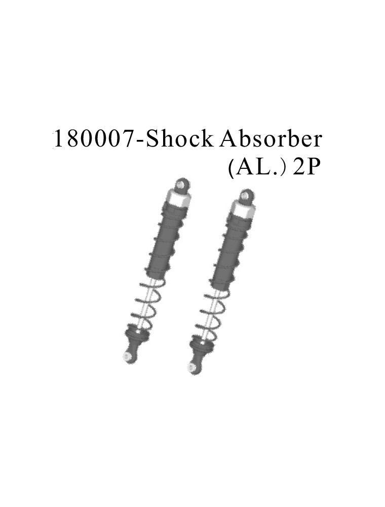 RADIOKONTROL - Aluminum Shock Absorber Orange (2)