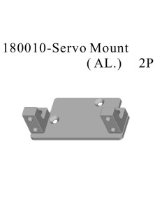 RADIOKONTROL - RK SUPPORTO PER SERVO 1/10