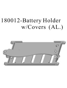 RADIOKONTROL - RK Battery Holder W/Covers Green (Al.)