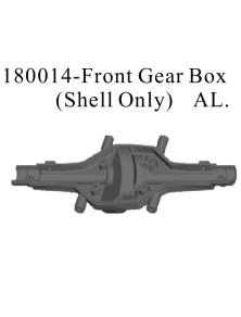 RADIOKONTROL - RK Front Gear Box Orange (Shell Only) (Al.)