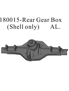 RADIOKONTROL - RK Rear Gear Box Orange (Shell Only)(Al.)