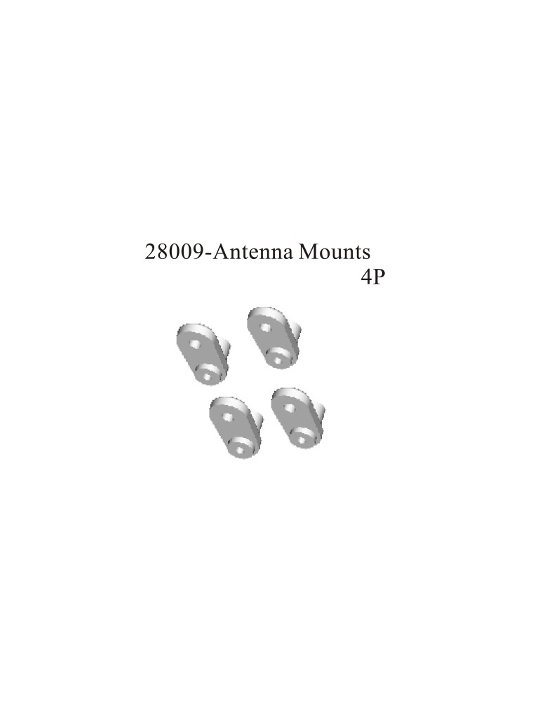 RADIOKONTROL - RK Antenna mount (4 pc)