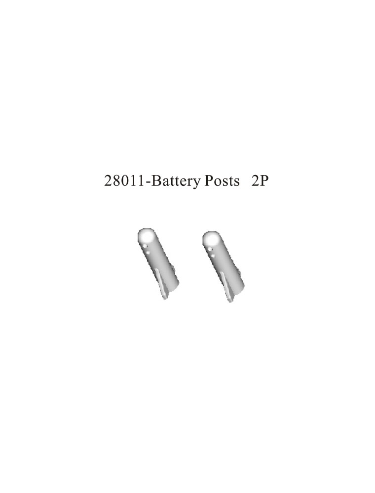 RADIOKONTROL - RK Battery post. (2 pc)