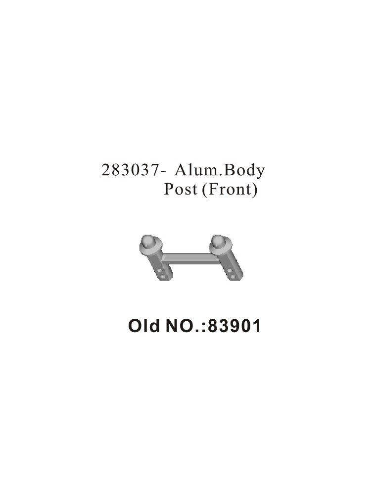 RADIOKONTROL - Alum. Body Post (Front)