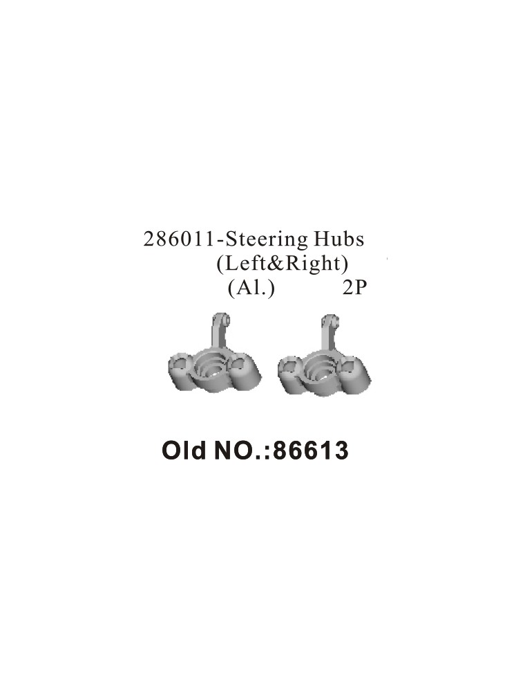 RADIOKONTROL - STEERING HUBS (LEFTandRIGHT) (AL)