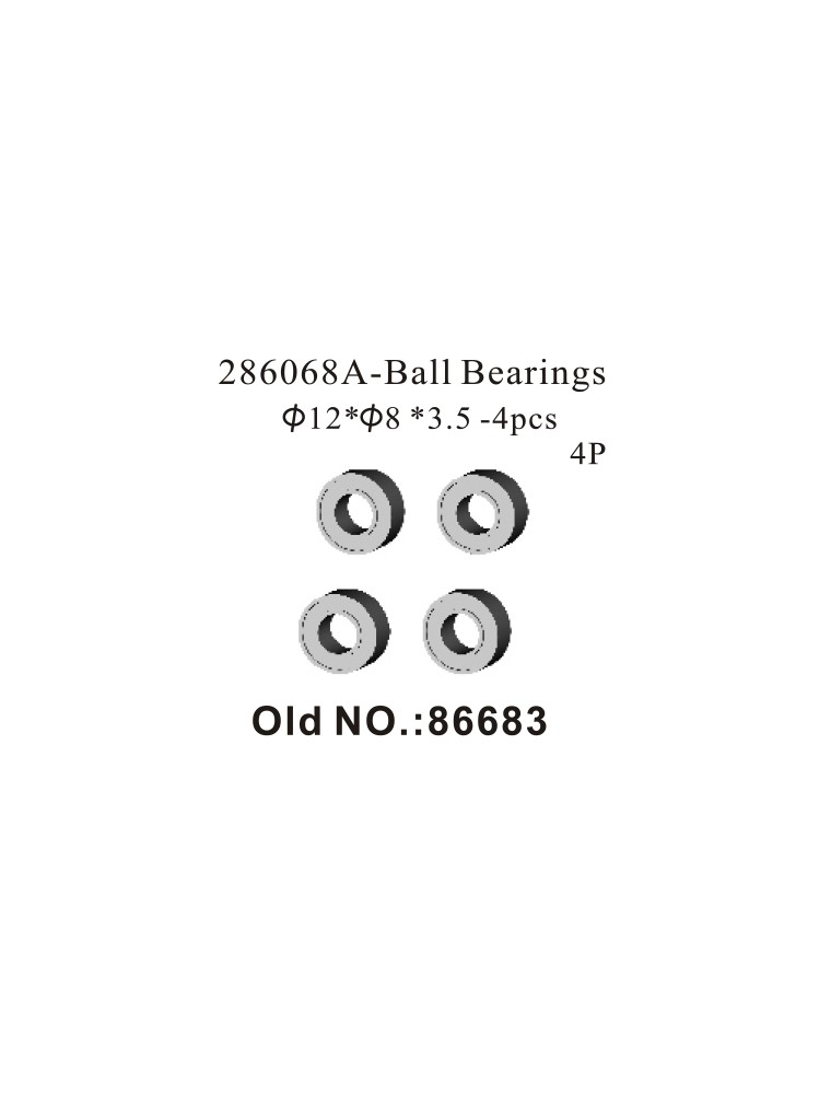 RADIOKONTROL - rko ball bearing 12x8x3,5