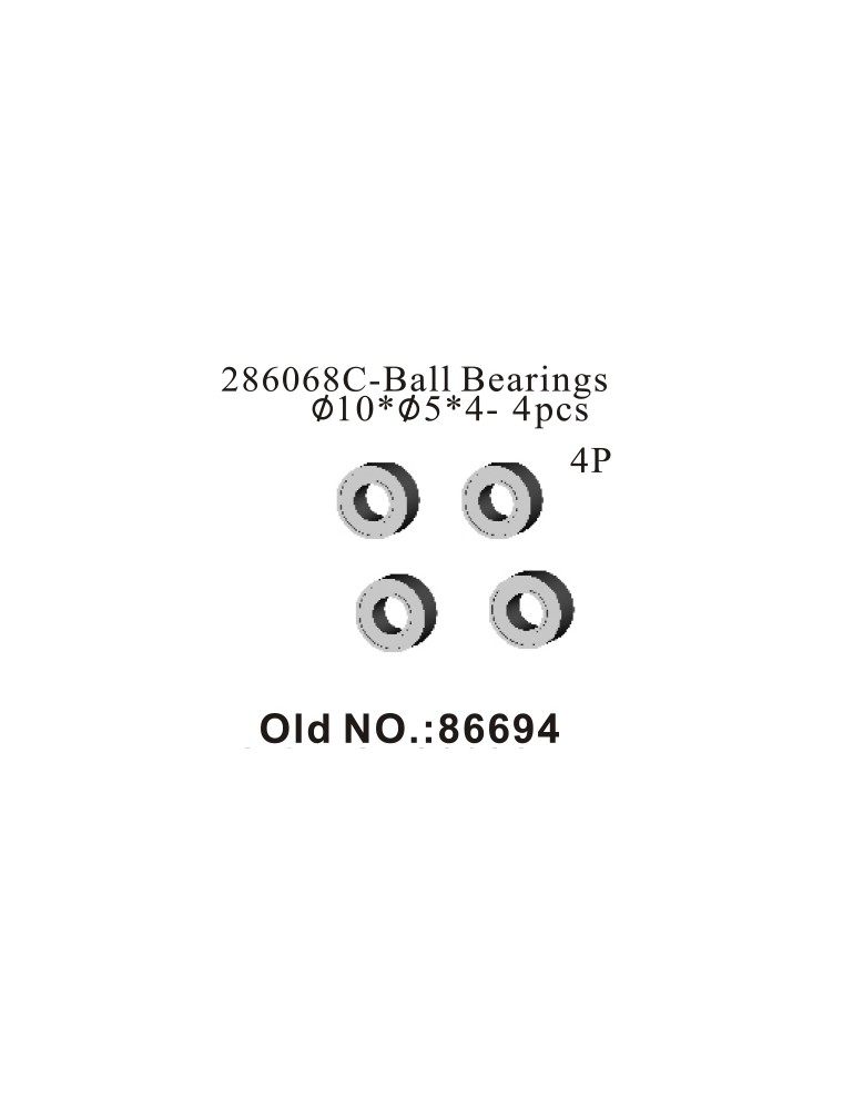 RADIOKONTROL - Ball Bearing 10x5x4