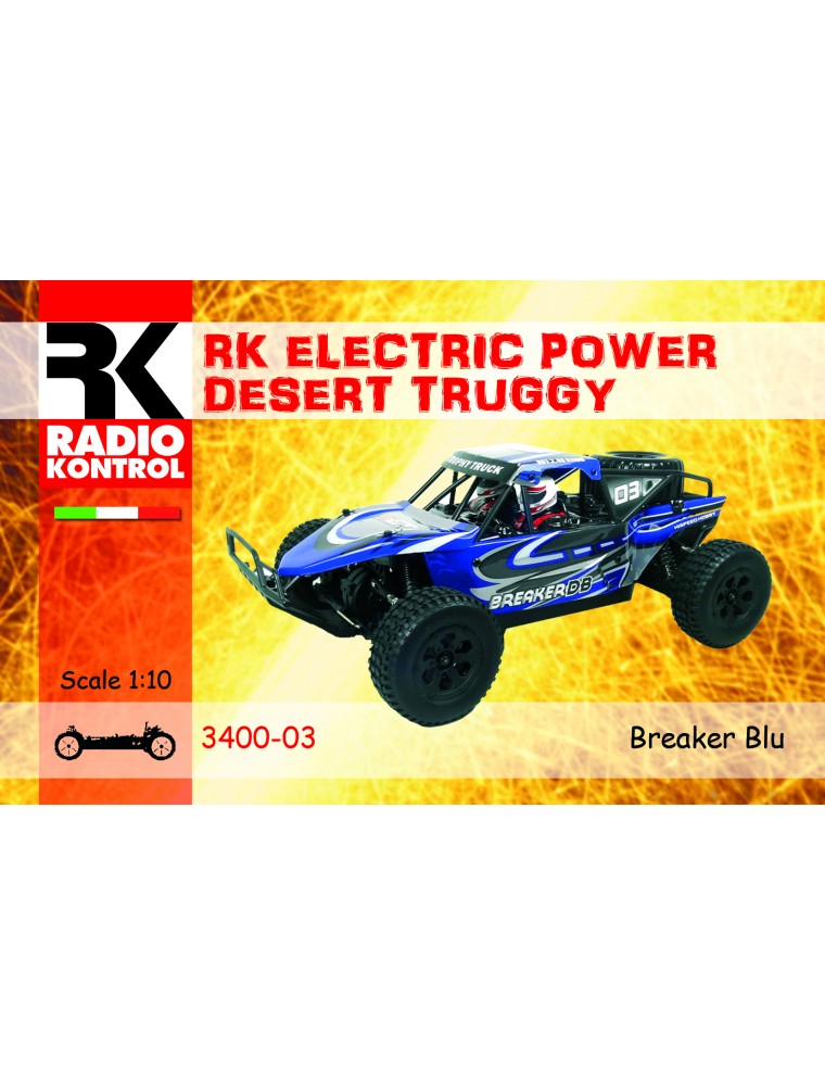 RADIOKONTROL - 1/10 Auto radiocomandata elettrica Desert Truggy 4wd