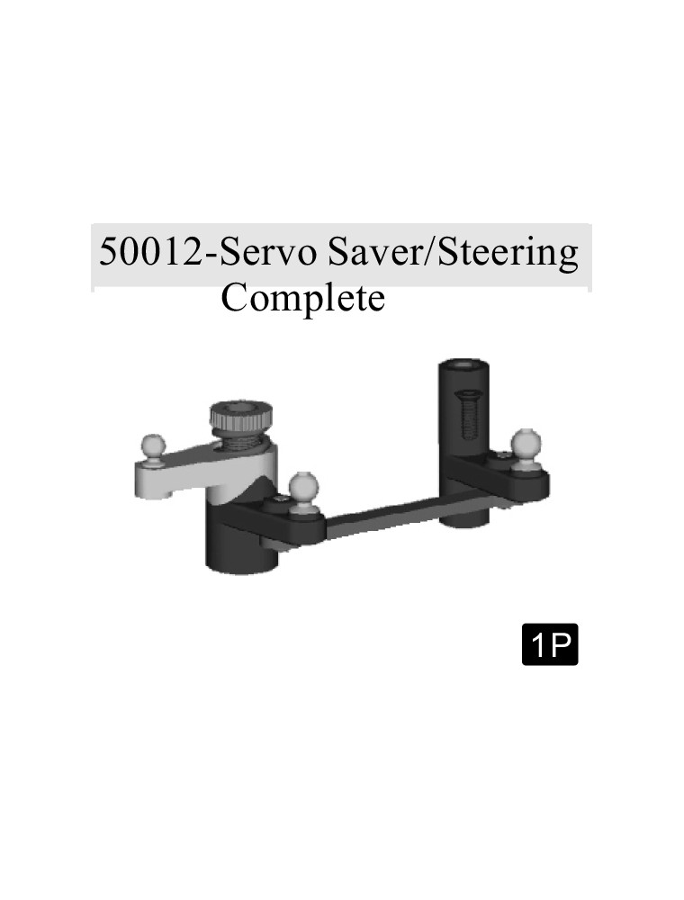 RADIOKONTROL - RK Servo saver/steering complete