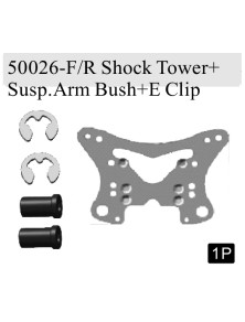 RADIOKONTROL - RK F/R Shock tower+suspension arm bush+e-clips