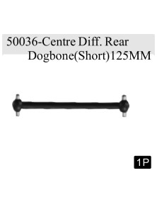 RADIOKONTROL - RK Center diff. rear dogbone short 123 mm