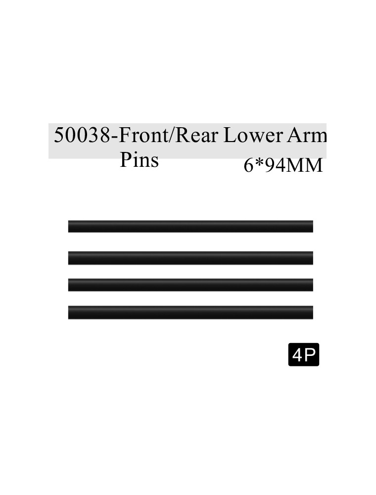 RADIOKONTROL - RK Front/rear lower arm pins 6*94mm