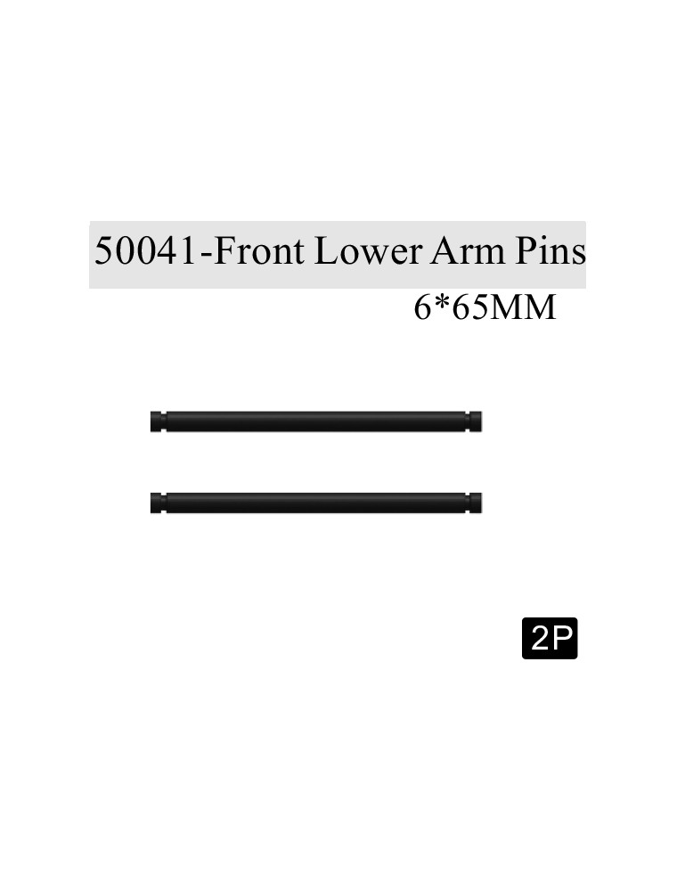 RADIOKONTROL - RK Front lower arm pins 6*65mm