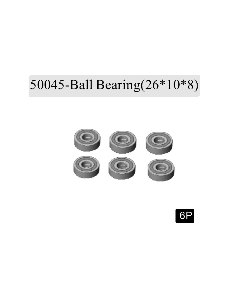 RADIOKONTROL - RK Ball bearings (26*10*8)