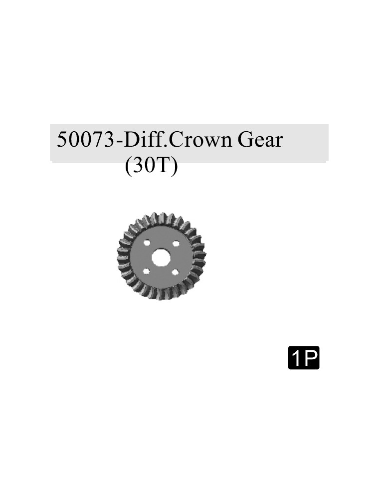 RADIOKONTROL - RK Diff. crown gear (30T)