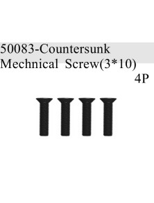 RADIOKONTROL - RK Countersunk mechnical screw 3*10 (4 pc)