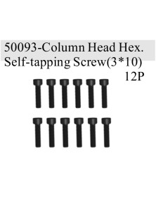 RADIOKONTROL - RK Column head hex. self-tapping screw (3*10) 12pc