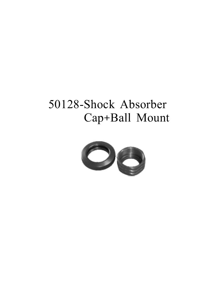 RADIOKONTROL - RKO SHOCK ABSORBER CAP + BALL MOUNT