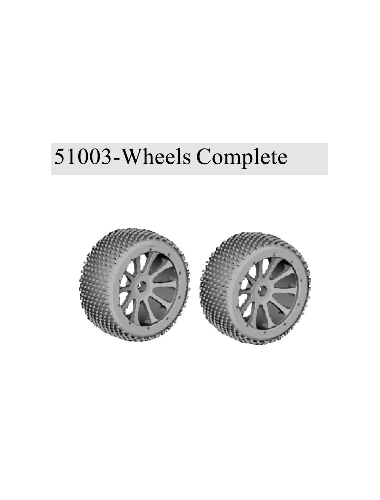 RADIOKONTROL - RK Wheel complete (2 pc)