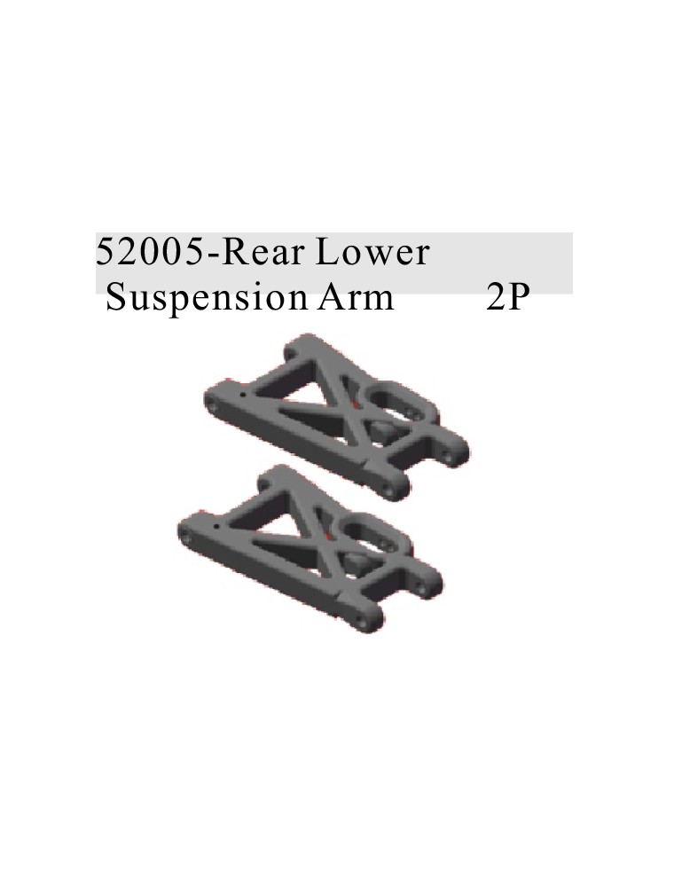 RADIOKONTROL - RK Rear Lower Suspension Arm (2 p.)