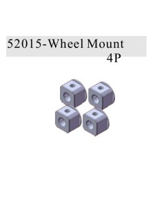 RADIOKONTROL - RK Wheel Mount (4 pc)