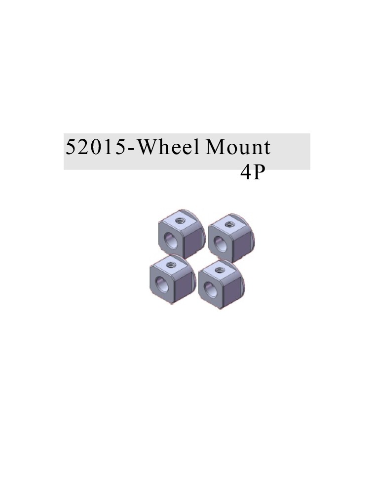 RADIOKONTROL - RK Wheel Mount (4 pc)