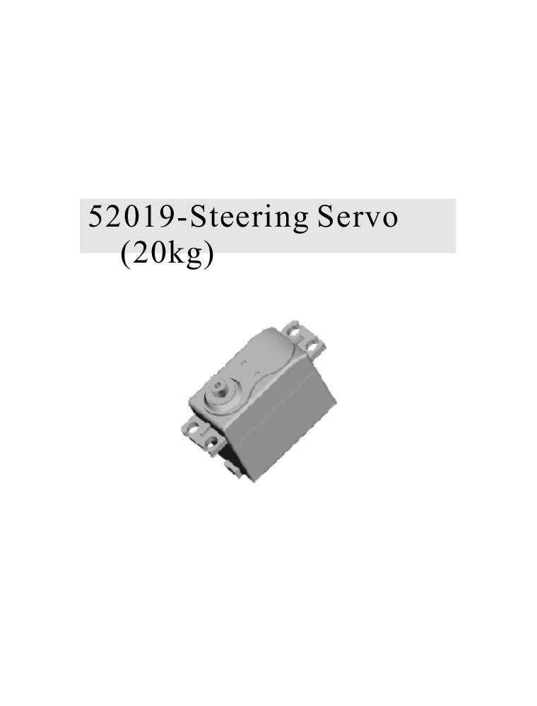 RADIOKONTROL - RK Steering Servo (20 Kg.)