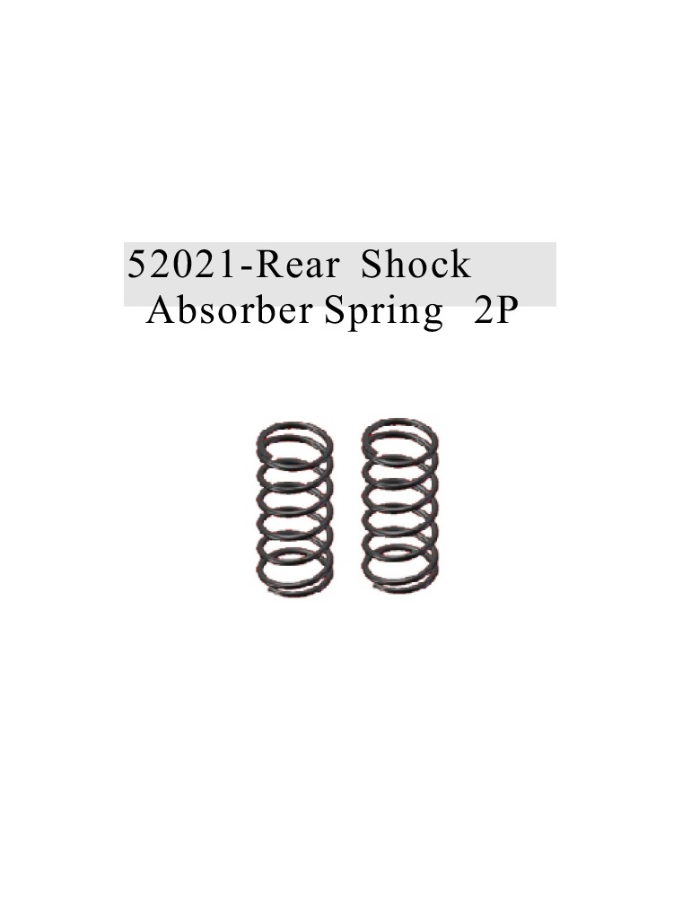 RADIOKONTROL - RK Rear Shock Absorber Spring (2 pc)