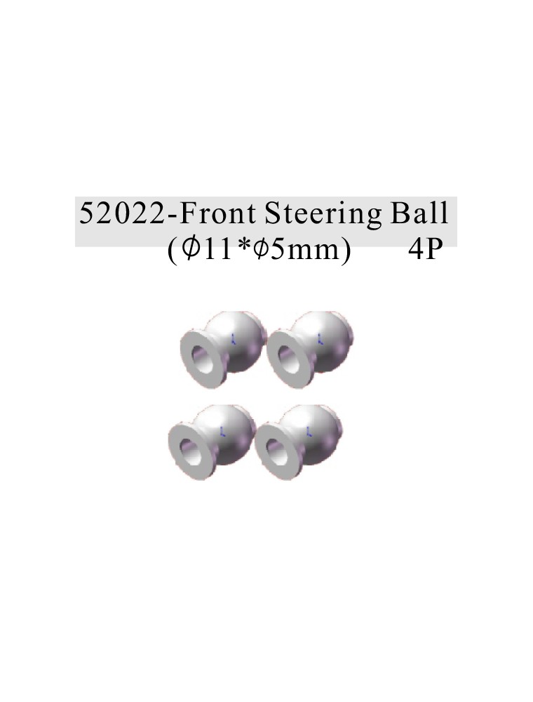 RADIOKONTROL - RK Front Steering Ball (4 p.)