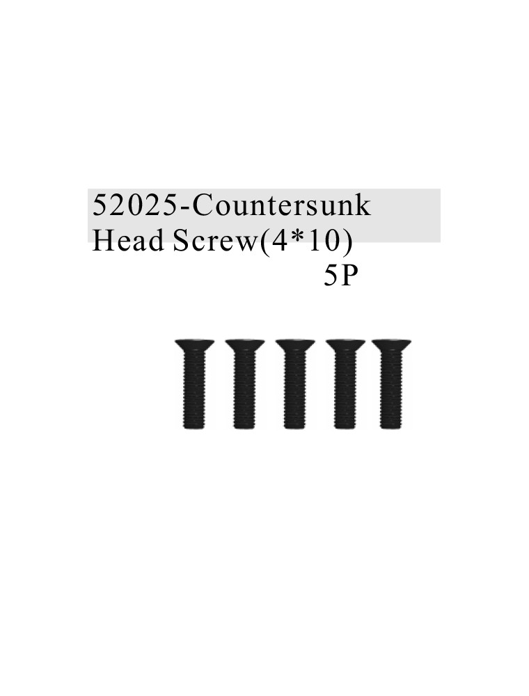 RADIOKONTROL - RK Countersunk Head Screw (5 p.)