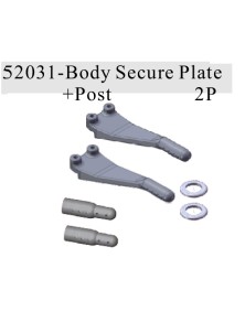 RADIOKONTROL - RK Body Secure Plate+post (2 pc)