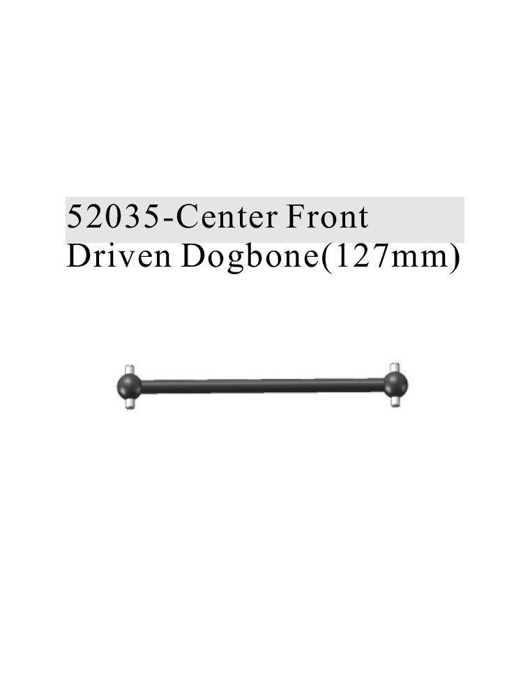 RADIOKONTROL - RK Center Front Driven Dogbone (127mm)