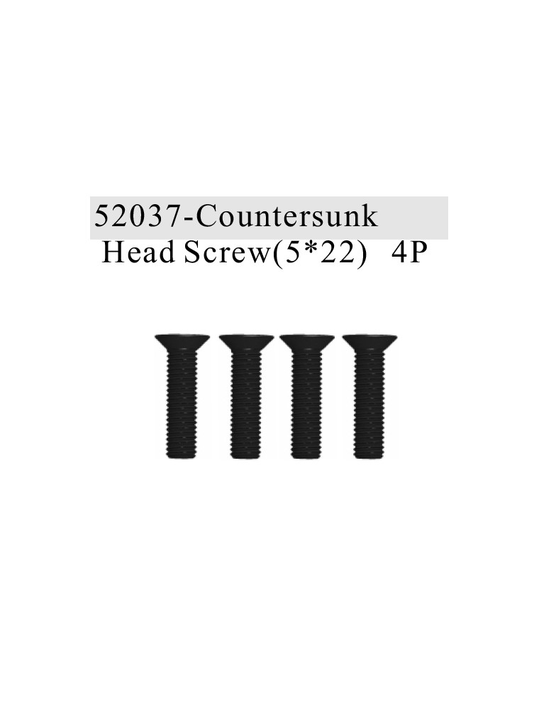 RADIOKONTROL - RK Countersunk Head Screw (4 p.)