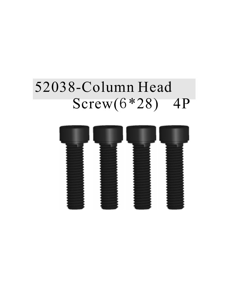 RADIOKONTROL - RK Column Head Screw (6*28) 4 pc