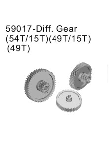 RADIOKONTROL - Diff. Gear (54T/15T) (49T/15T) (49T)