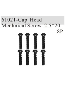 RADIOKONTROL - RK Cap head mechnical screw 2.5*20 (8 pc)