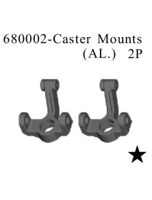 RADIOKONTROL - RK Caster Mounts Aluminium