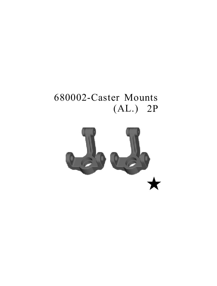 RADIOKONTROL - RK Caster Mounts Aluminium