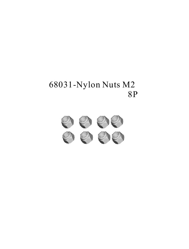 RADIOKONTROL - RK Nylon Nuts M2