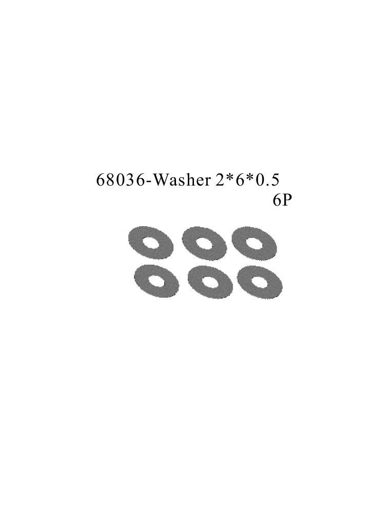 RADIOKONTROL - RK WASHER 2X6X0,5