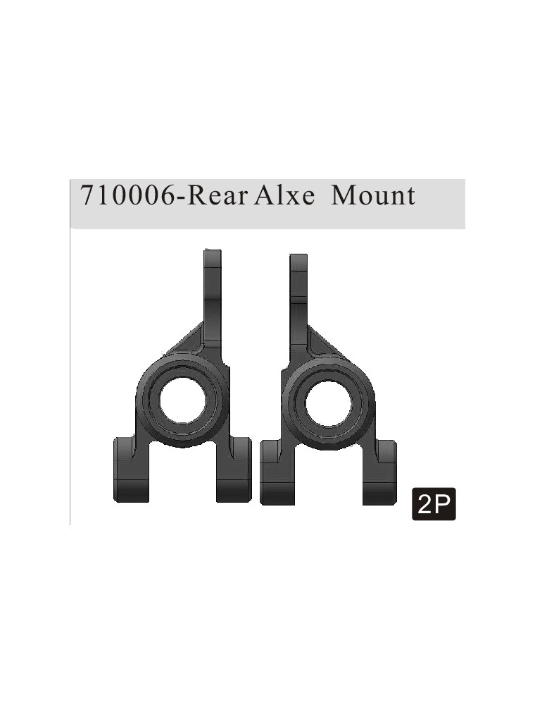 RADIOKONTROL - 1/5 Aluminum Rear Axle Mount (left+right)