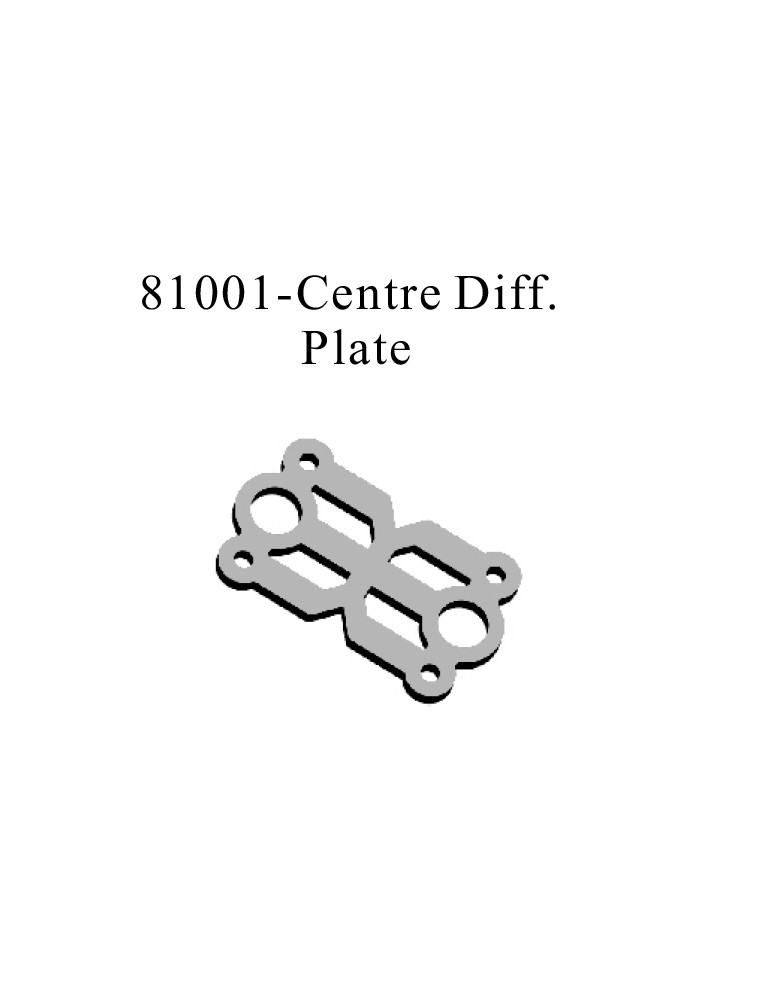 RADIOKONTROL - RK Centre diff. plate