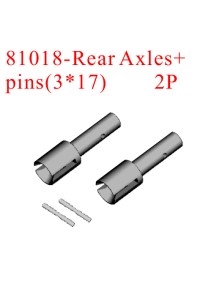 RADIOKONTROL - RK Rear axles (2 pc)