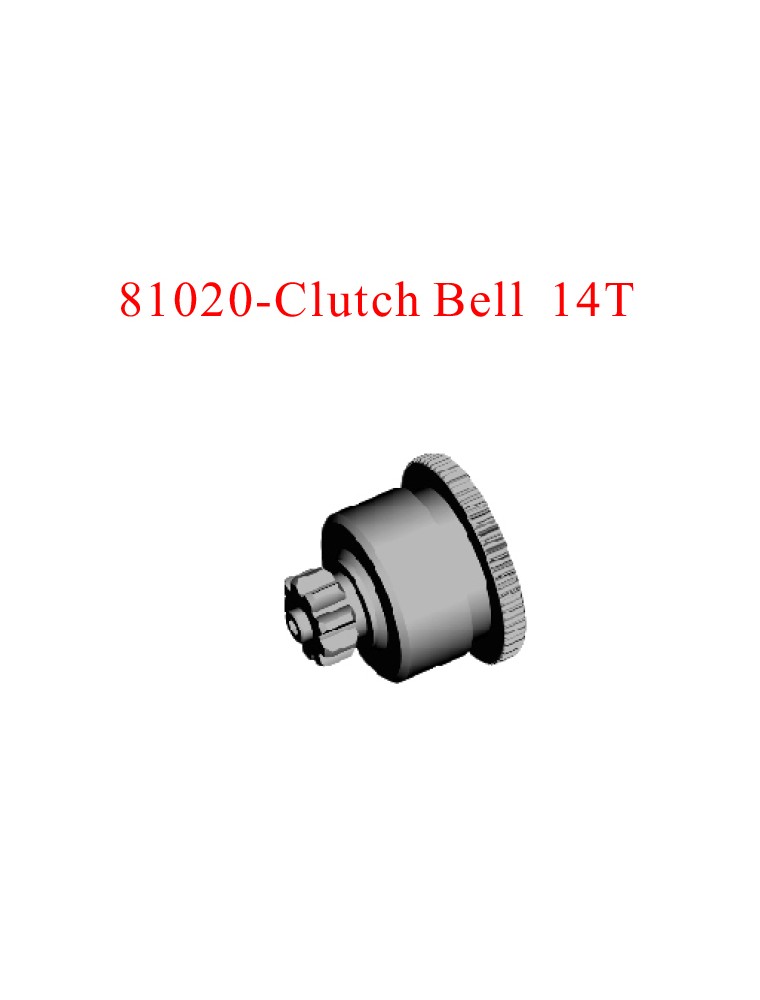 RADIOKONTROL - RK Clutch bell 14T