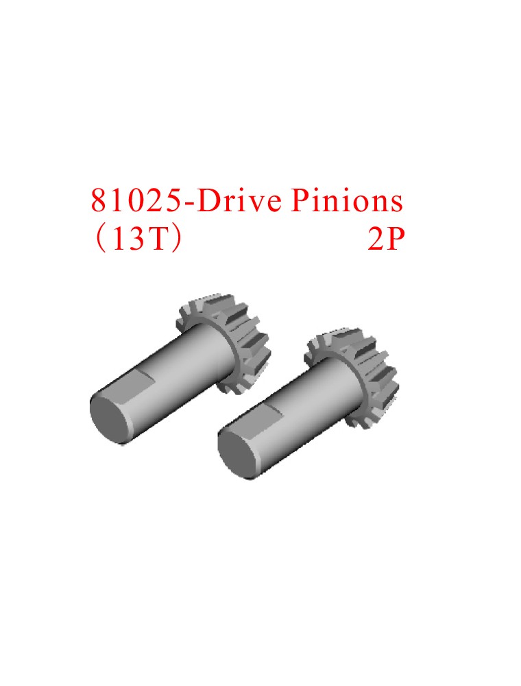 RADIOKONTROL - RK Drive pinions (2 pc)