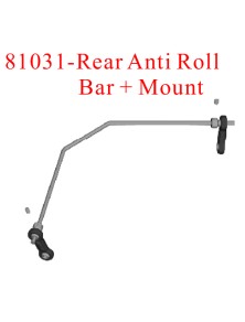 RADIOKONTROL - RK Rear anti roll bar+mount