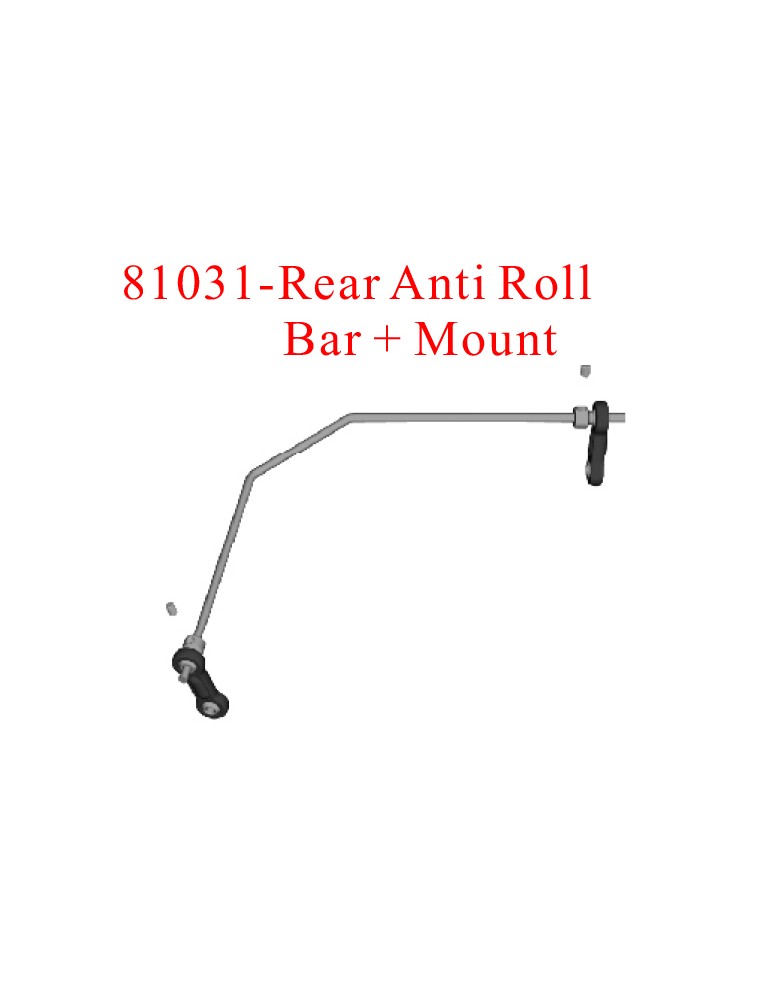 RADIOKONTROL - RK Rear anti roll bar+mount